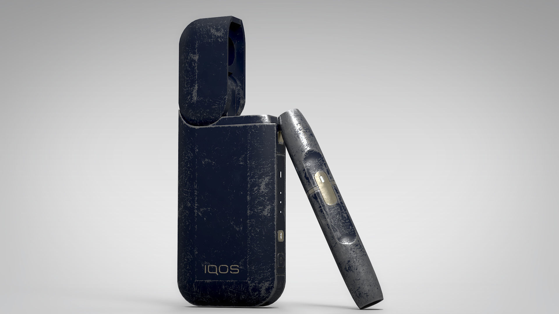 IQOS Painted Grungy PBR Low-poly 3D model_2