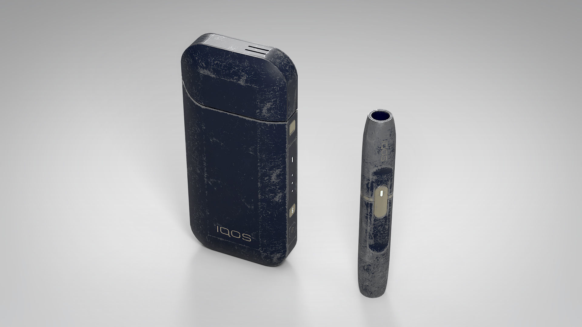 IQOS Painted Grungy PBR Low-poly 3D model_1