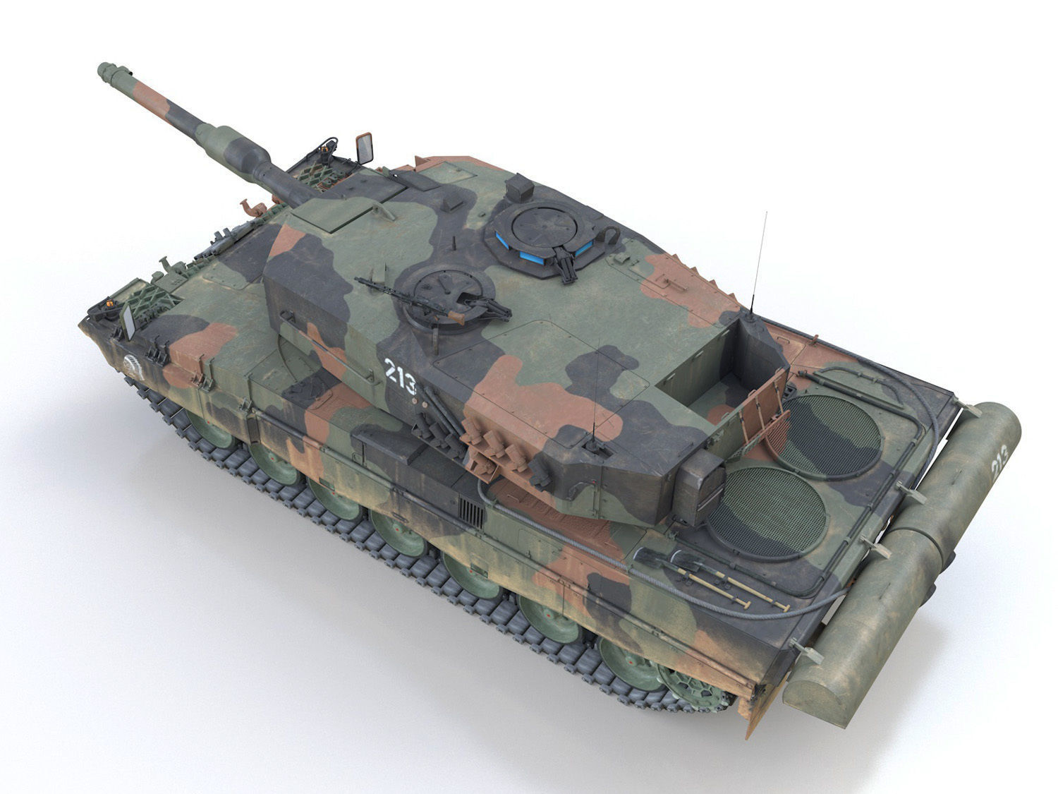 Panzer 87 Leopard - 213 - Swiss Army 3D model_4