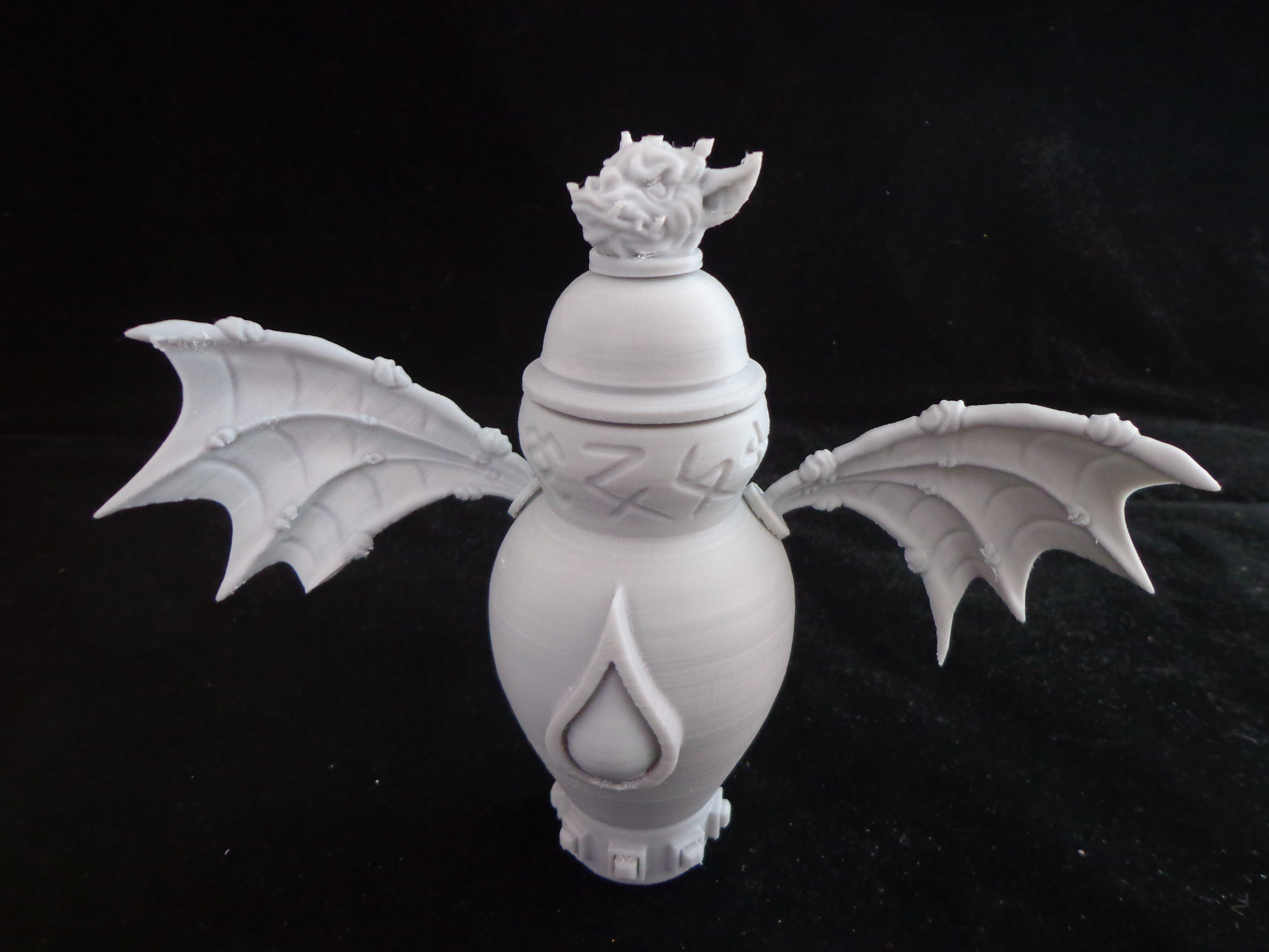 gargoyle urn 3d print Free 3D print model_4