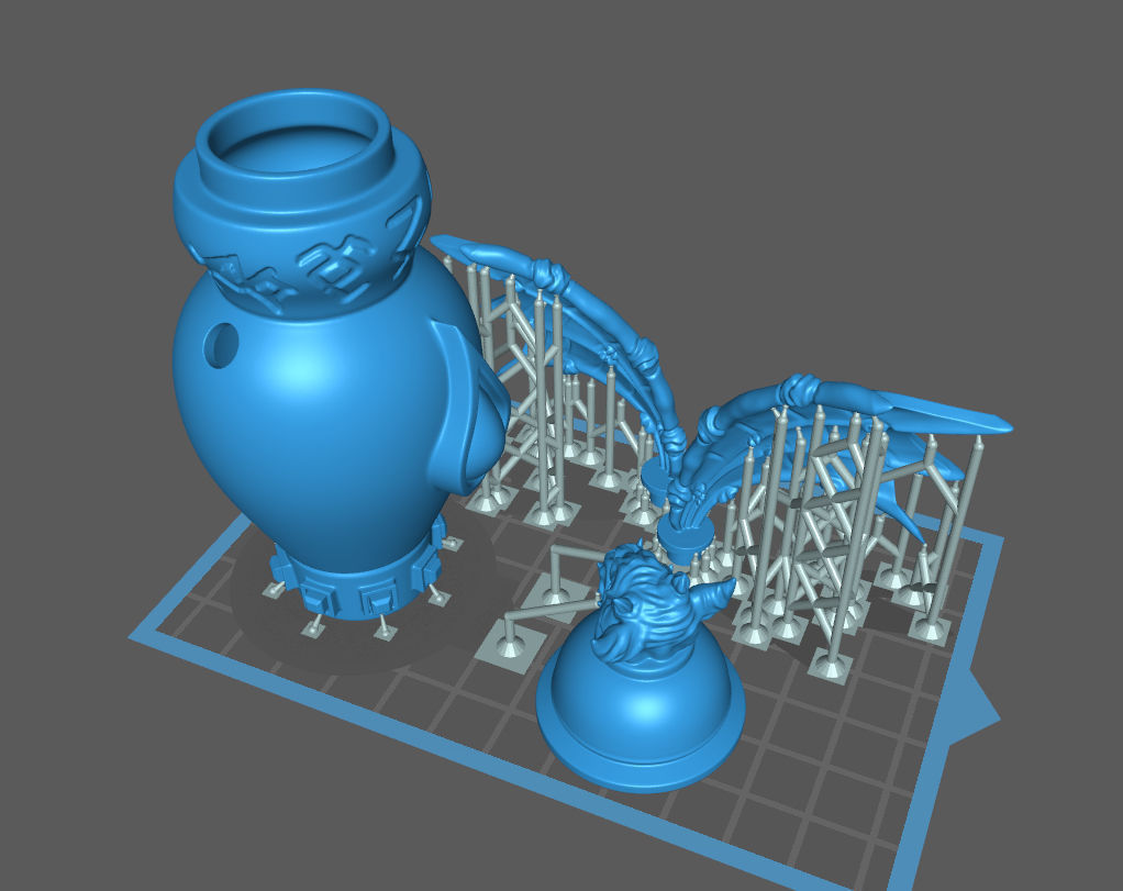 gargoyle urn 3d print Free 3D print model_2