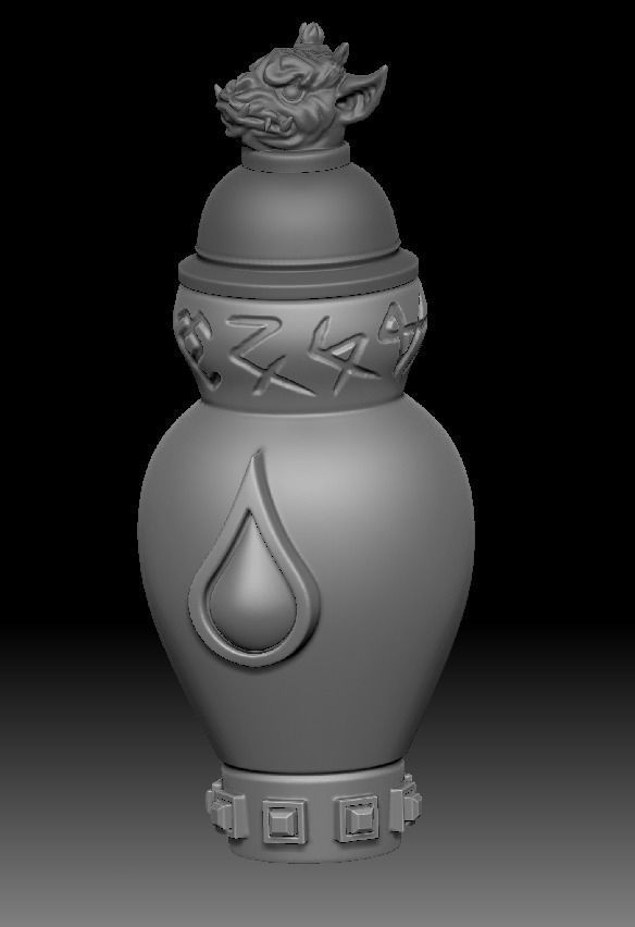 gargoyle urn 3d print Free 3D print model_12