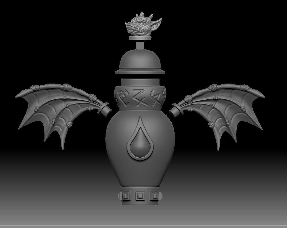 gargoyle urn 3d print Free 3D print model_9