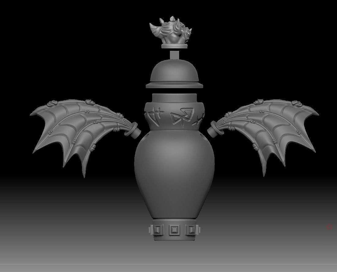 gargoyle urn 3d print Free 3D print model_10