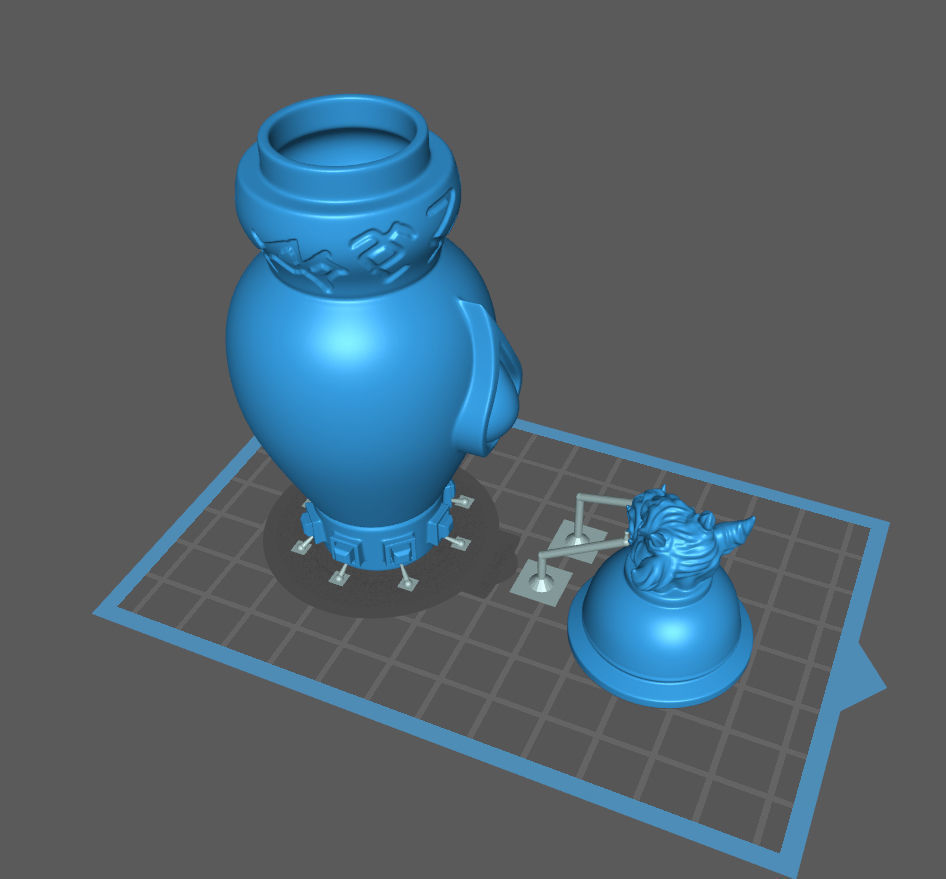 gargoyle urn 3d print Free 3D print model_3