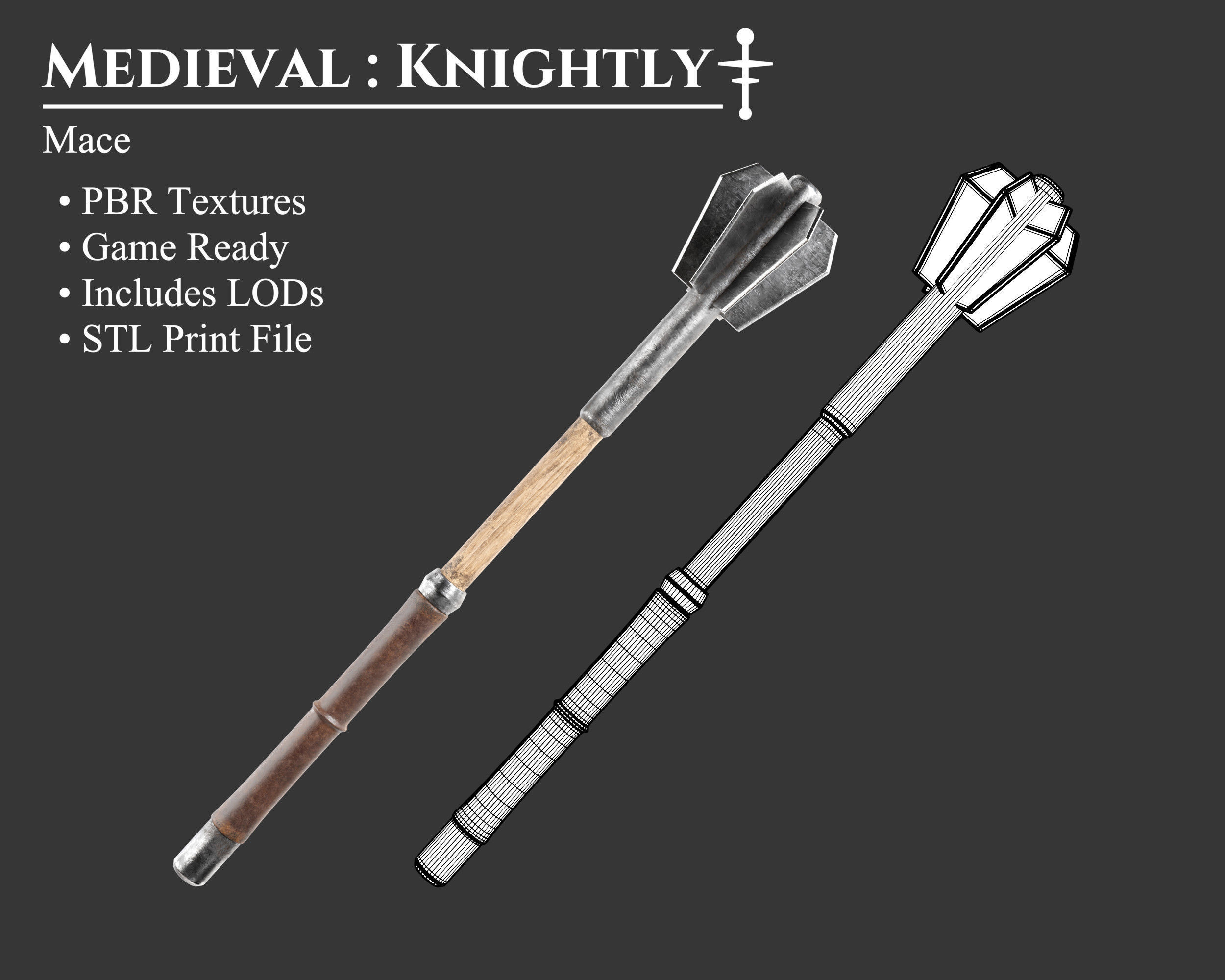 Medieval Collection Weapons Maces _23