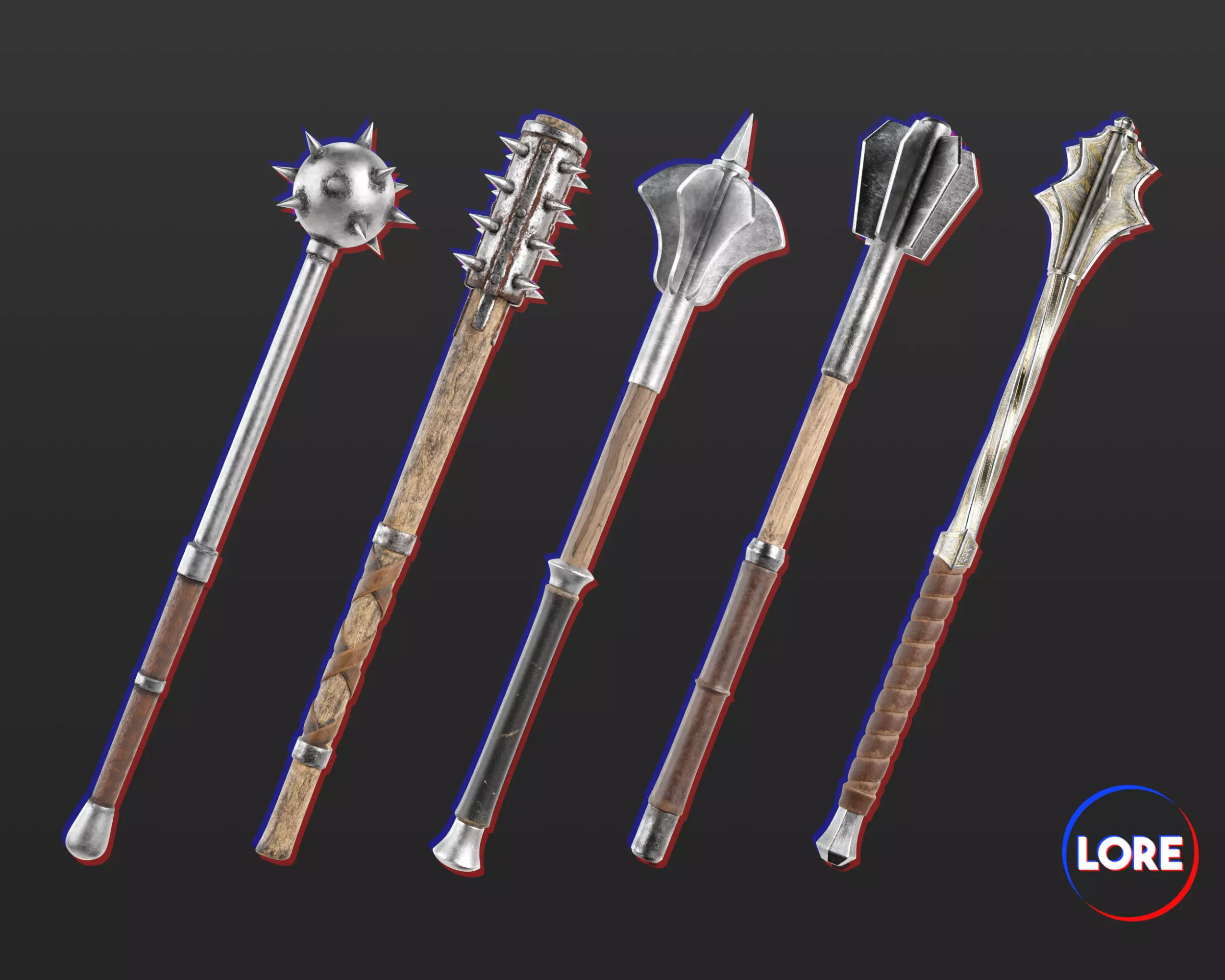 Medieval Collection Weapons Maces _0