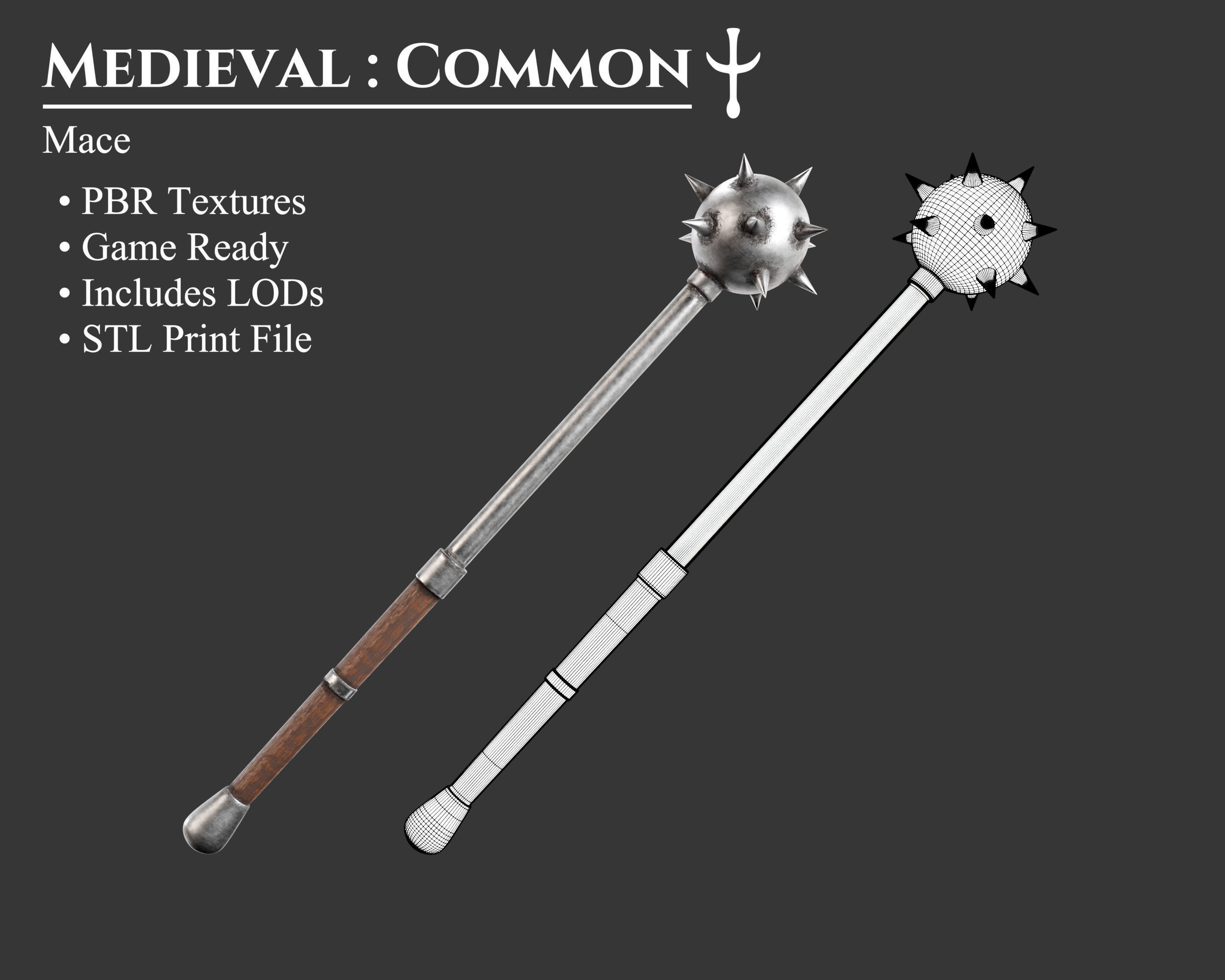 Medieval Collection Weapons Maces _2