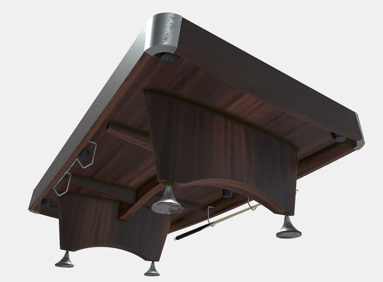 Low Poly PBR Pool Table Low-poly 3D model_3