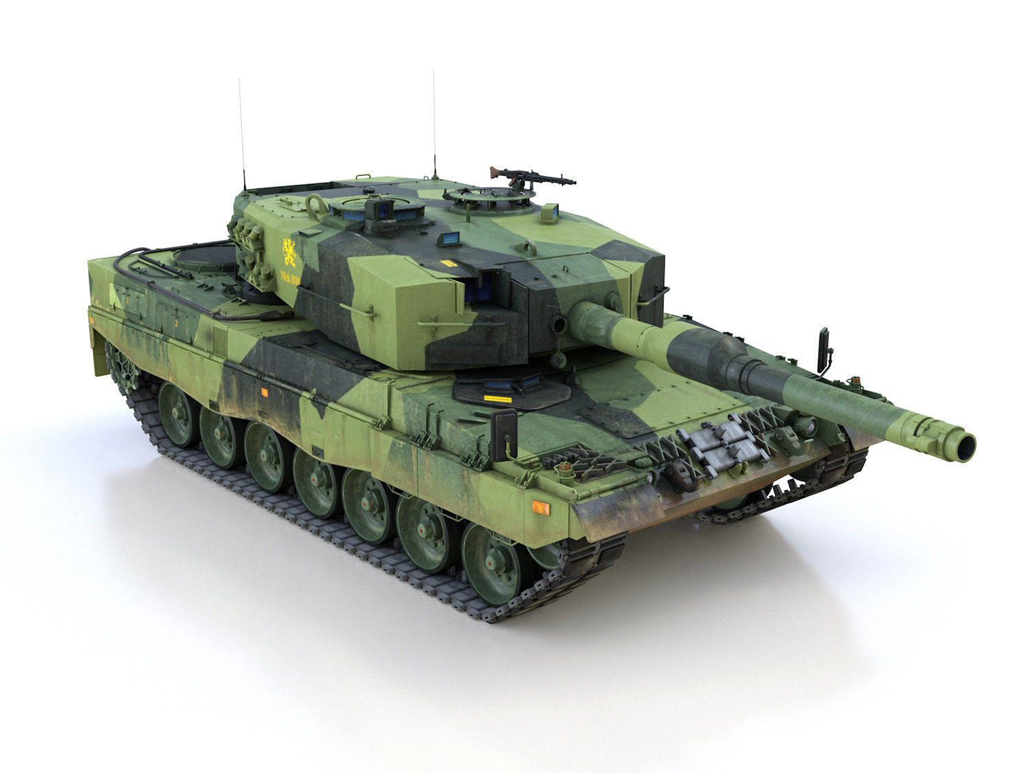 Stridsvagn 121 - Mek B10 - Swedish Army 3D model_8