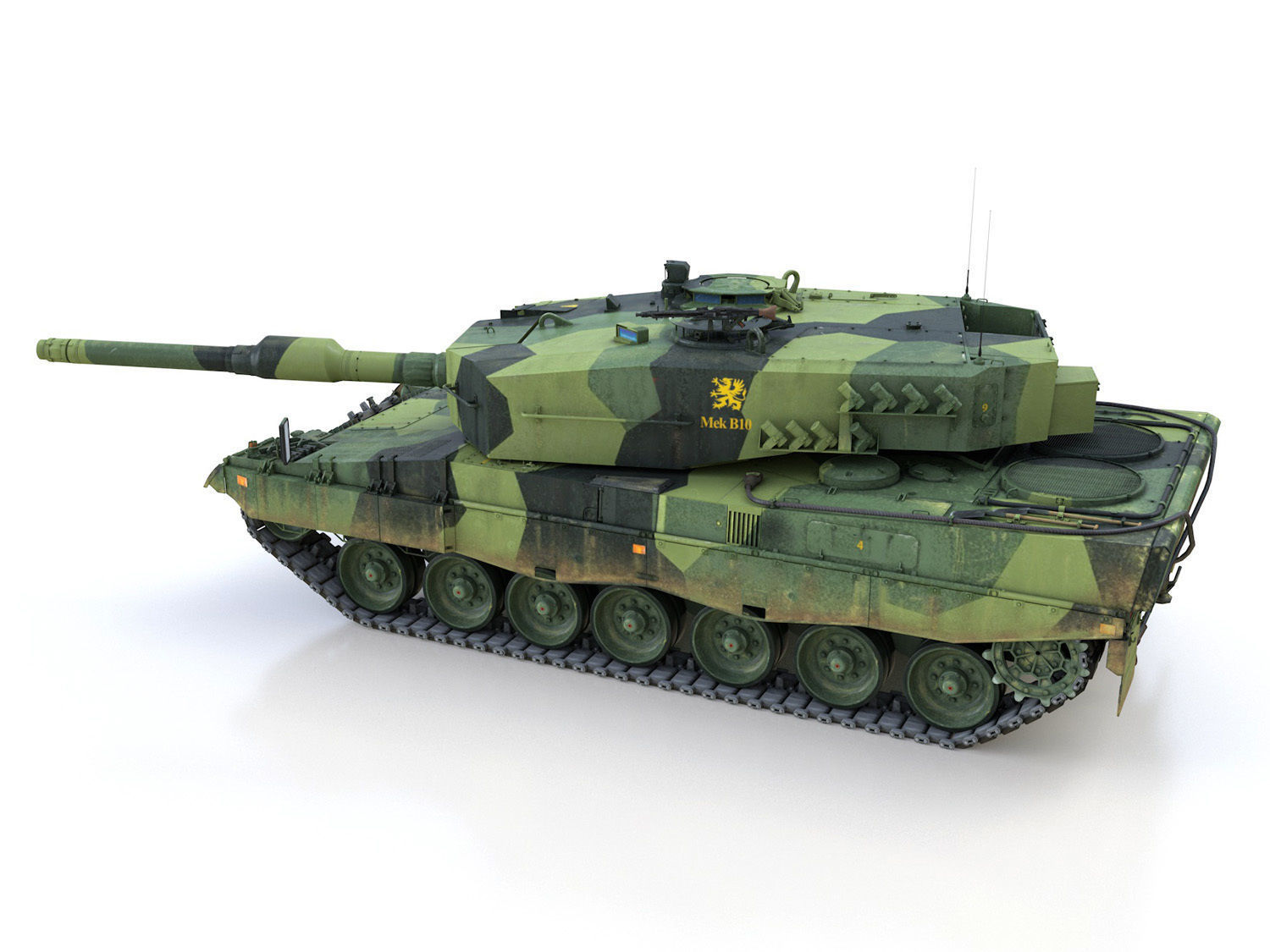 Stridsvagn 121 - Mek B10 - Swedish Army 3D model_3
