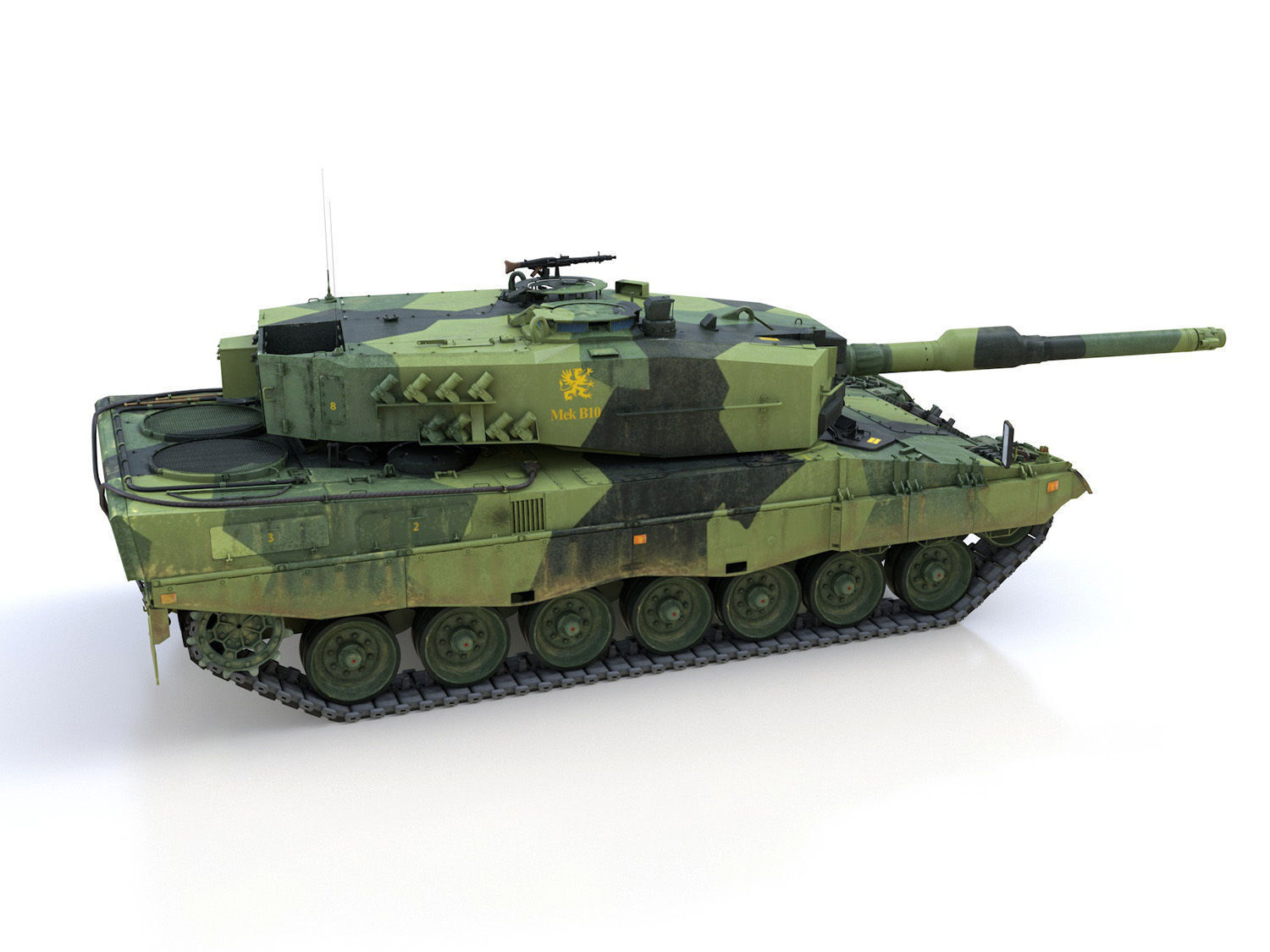 Stridsvagn 121 - Mek B10 - Swedish Army 3D model_7