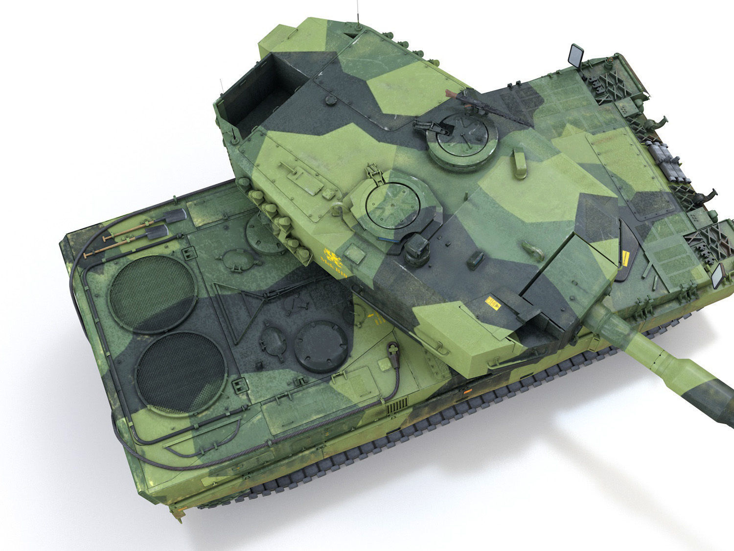 Stridsvagn 121 - Mek B10 - Swedish Army 3D model_11