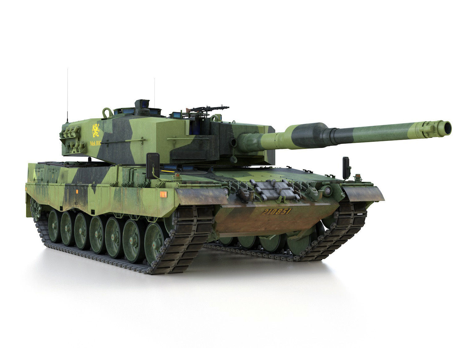 Stridsvagn 121 - Mek B10 - Swedish Army 3D model_9