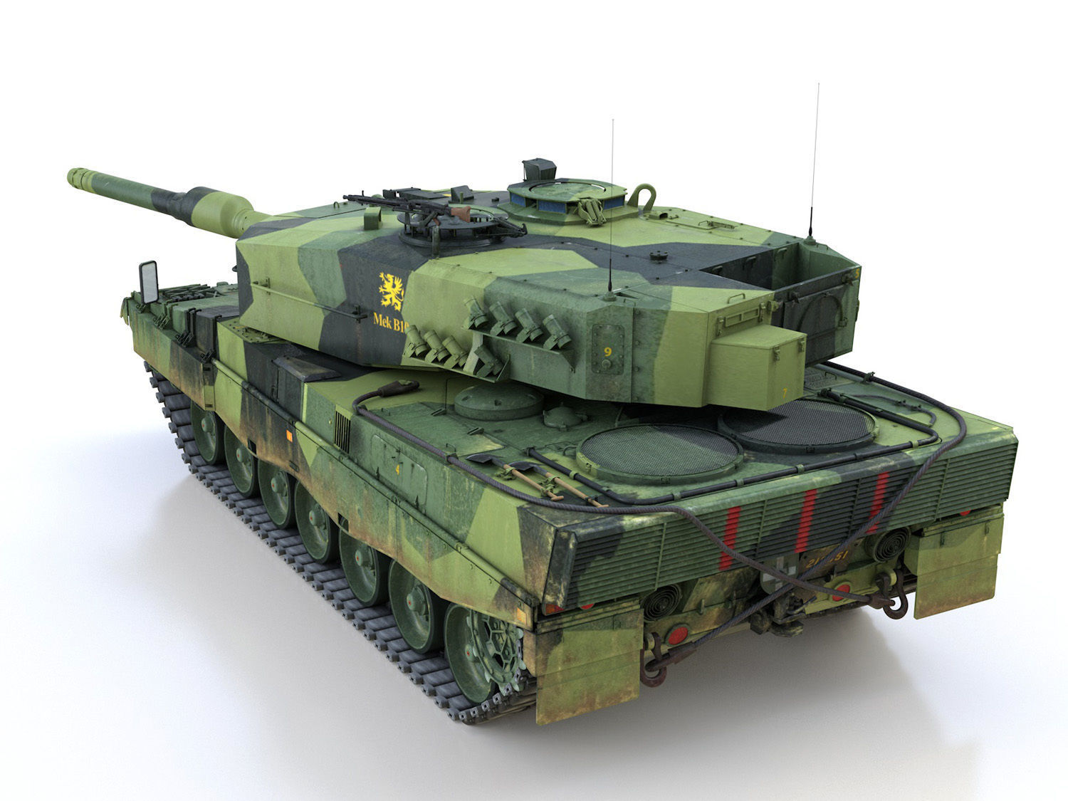 Stridsvagn 121 - Mek B10 - Swedish Army 3D model_4