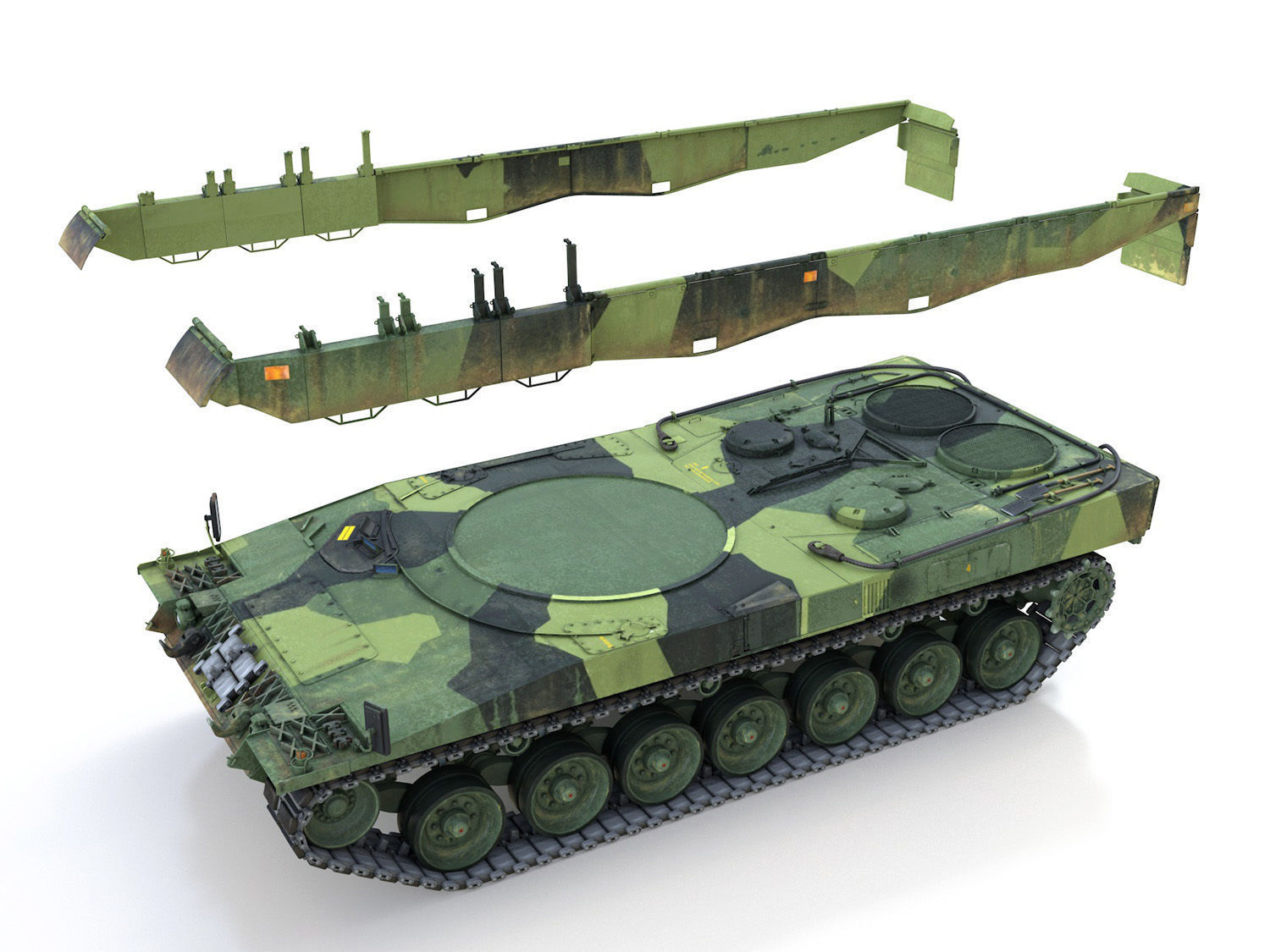 Stridsvagn 121 - Mek B10 - Swedish Army 3D model_12