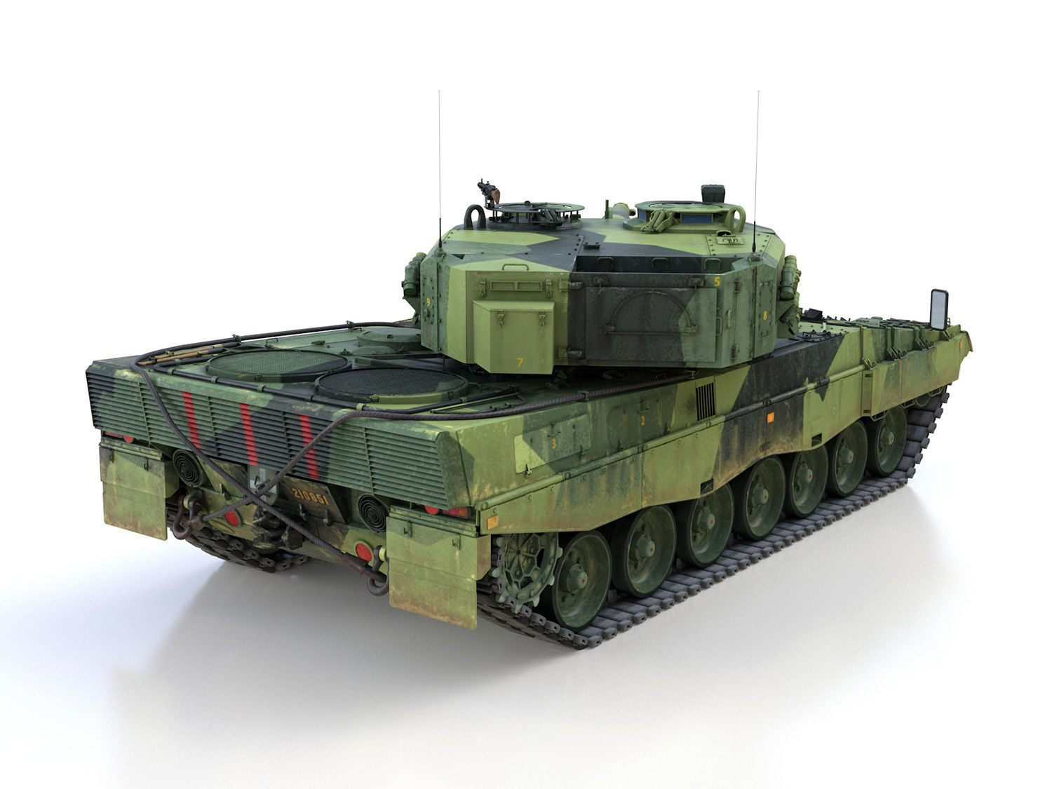 Stridsvagn 121 - Mek B10 - Swedish Army 3D model_6