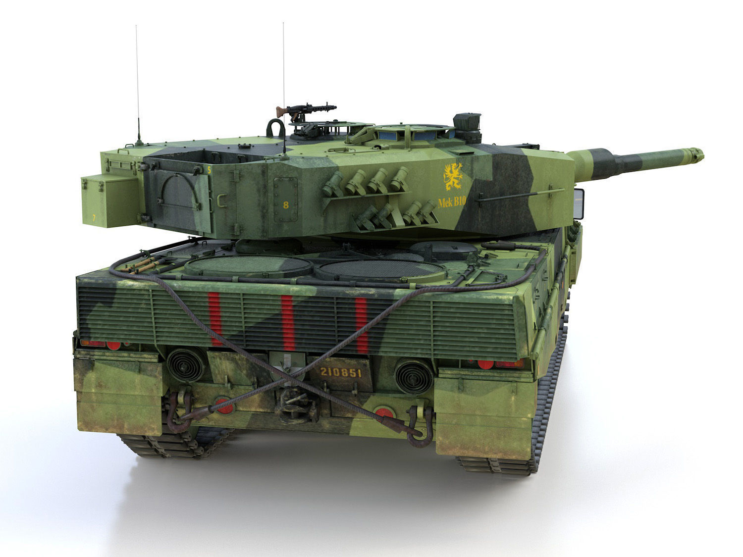 Stridsvagn 121 - Mek B10 - Swedish Army 3D model_5