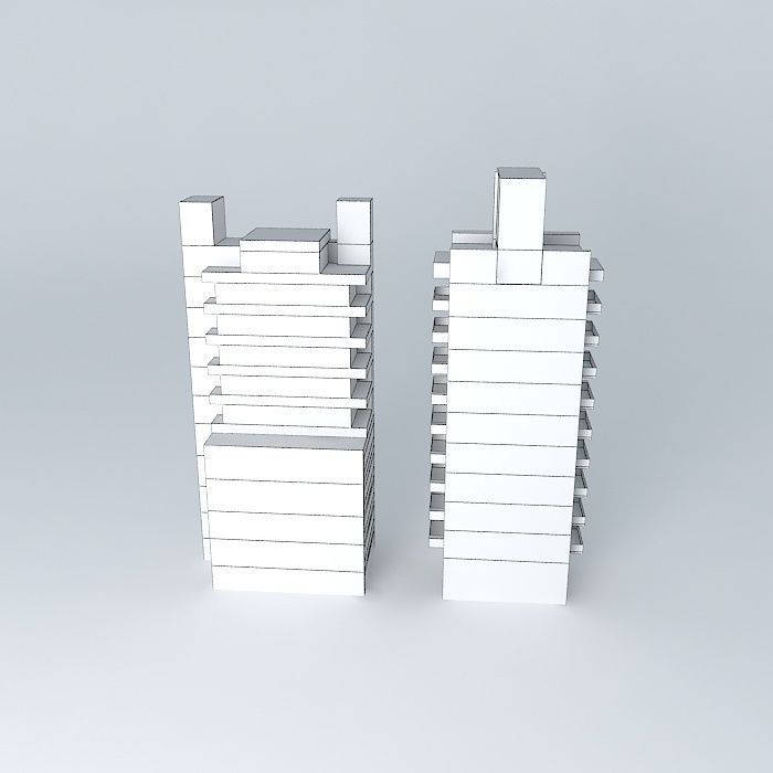 Edificio Vesalius Free 3D model_4