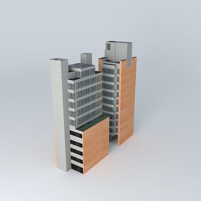 Edificio Vesalius Free 3D model_2