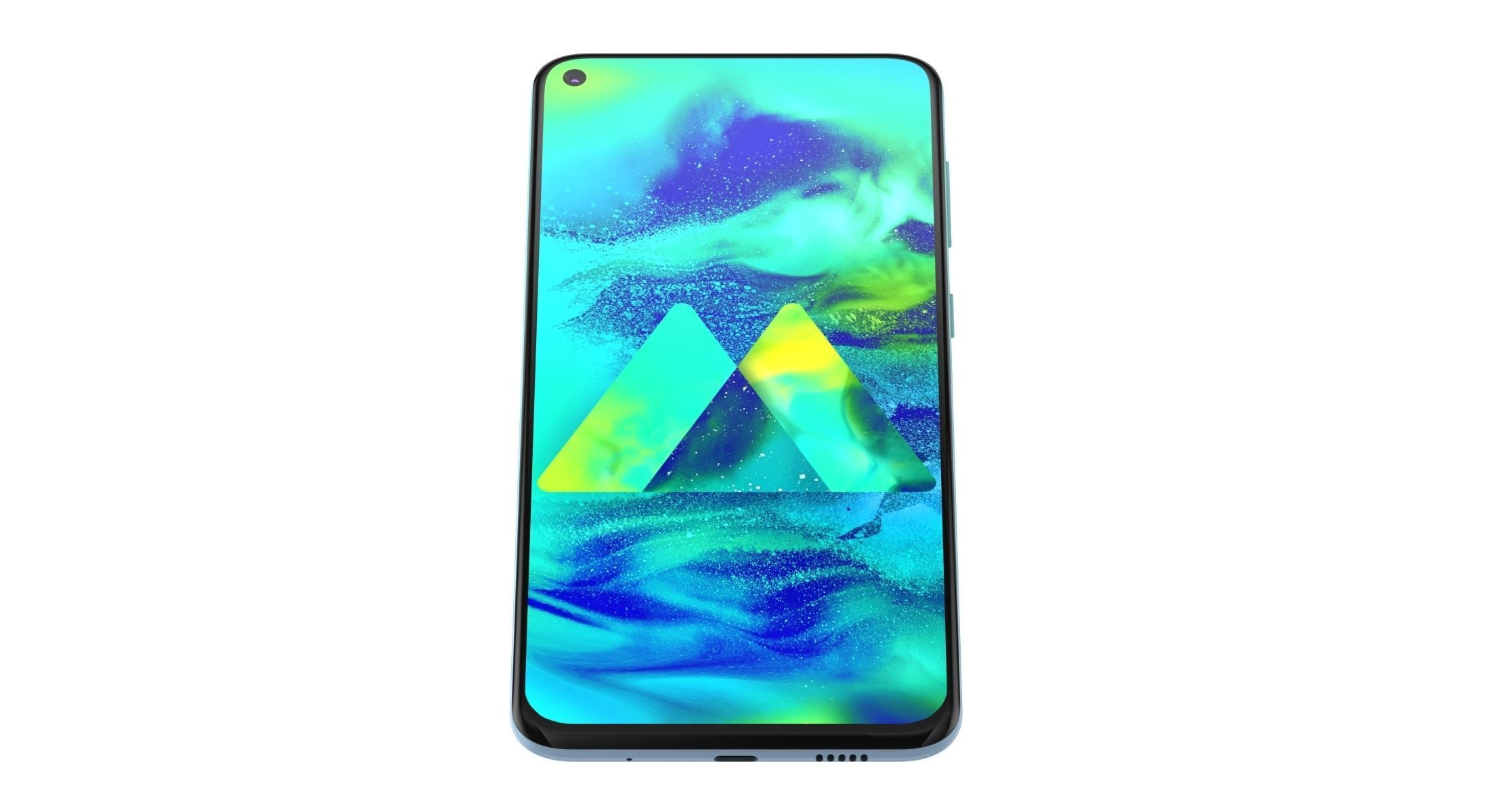 Samsung Galaxy M40  Low-poly 3D model_4