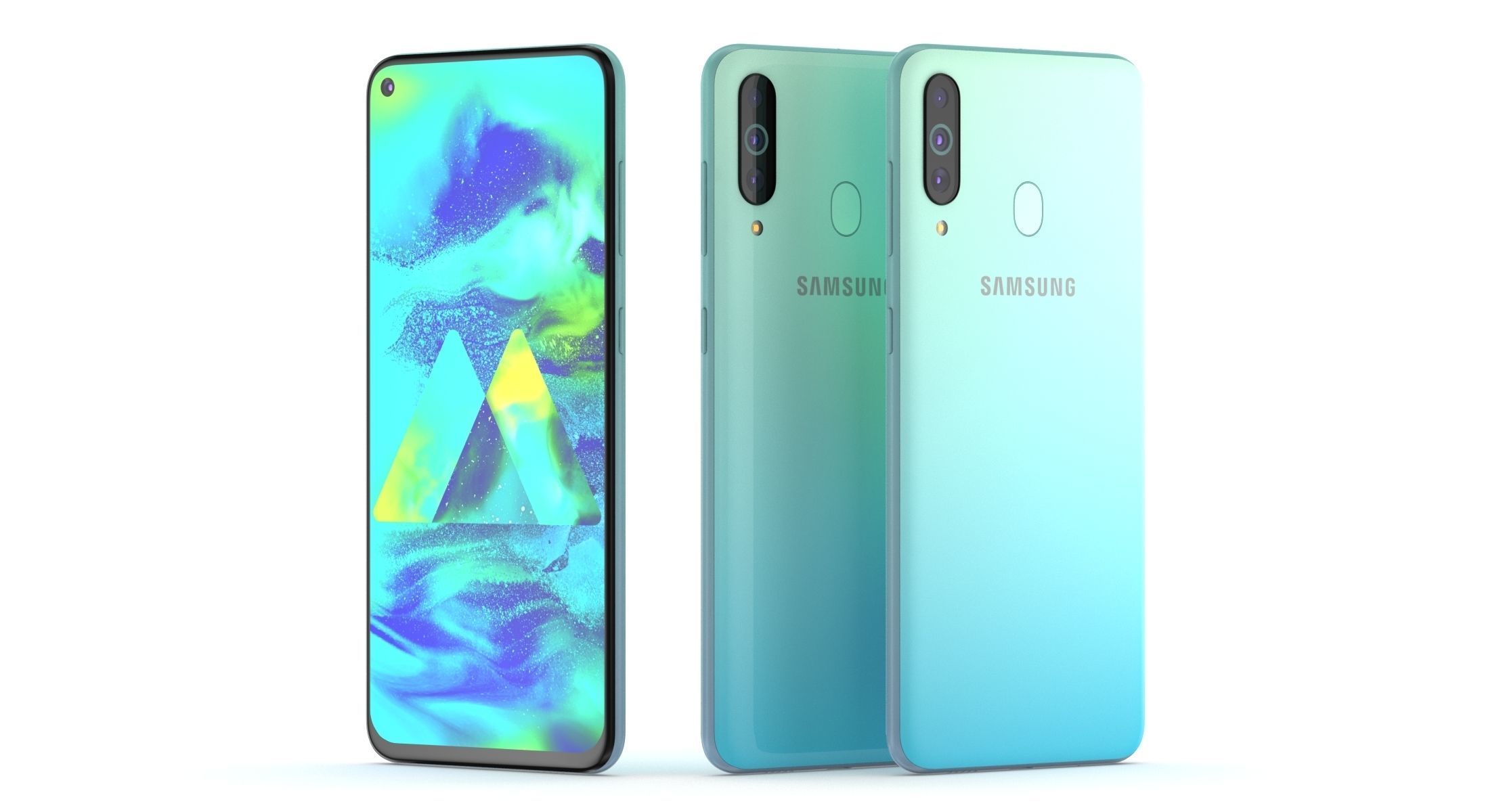 Samsung Galaxy M40  Low-poly 3D model_2