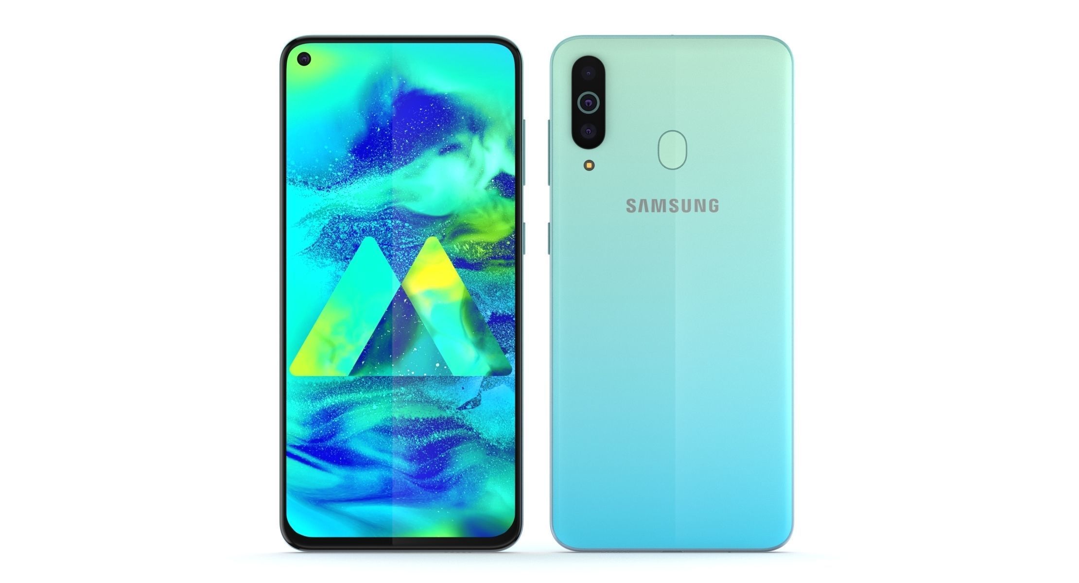 Samsung Galaxy M40  Low-poly 3D model_1
