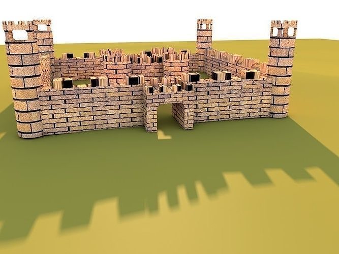 3d model castel square frame 3D model