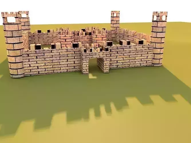 3d model castel square frame