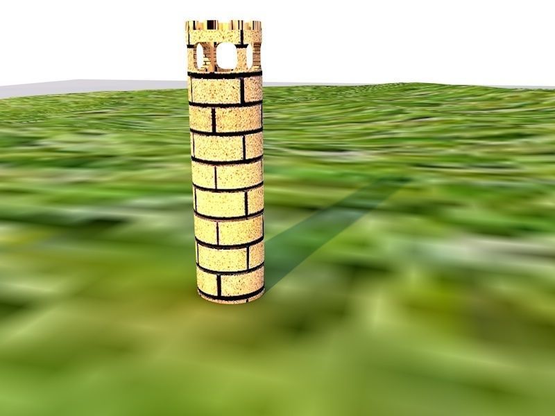 3d model castel square frame 3D model_4