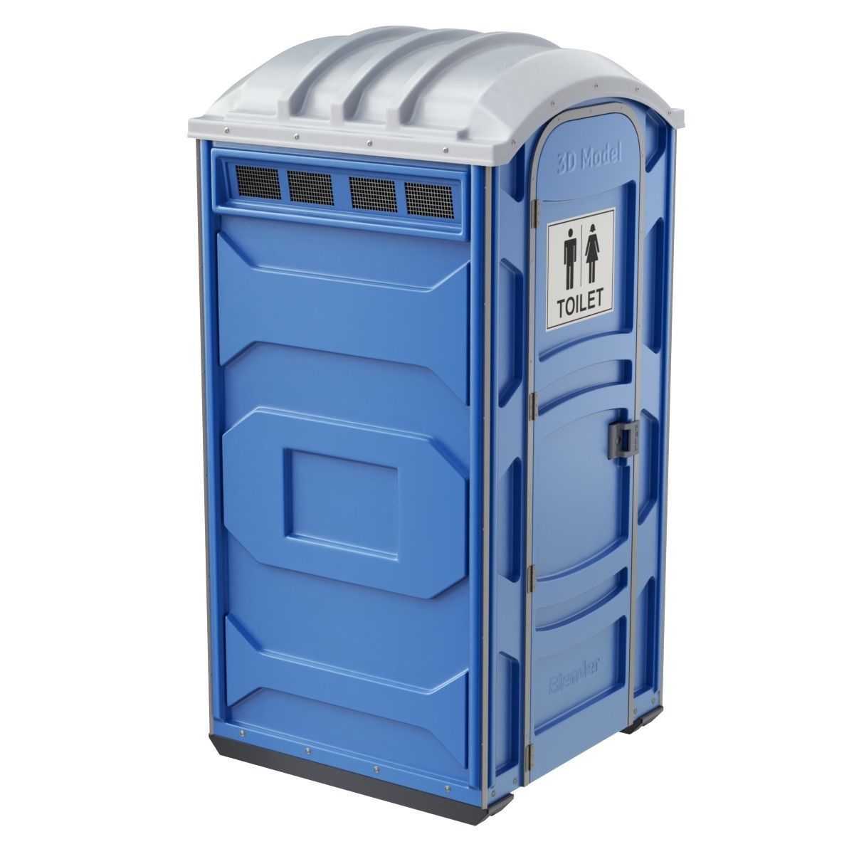Portable Toilet 3D model_3