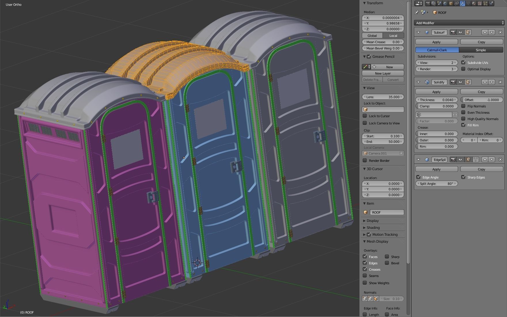 Portable Toilet 3D model_22