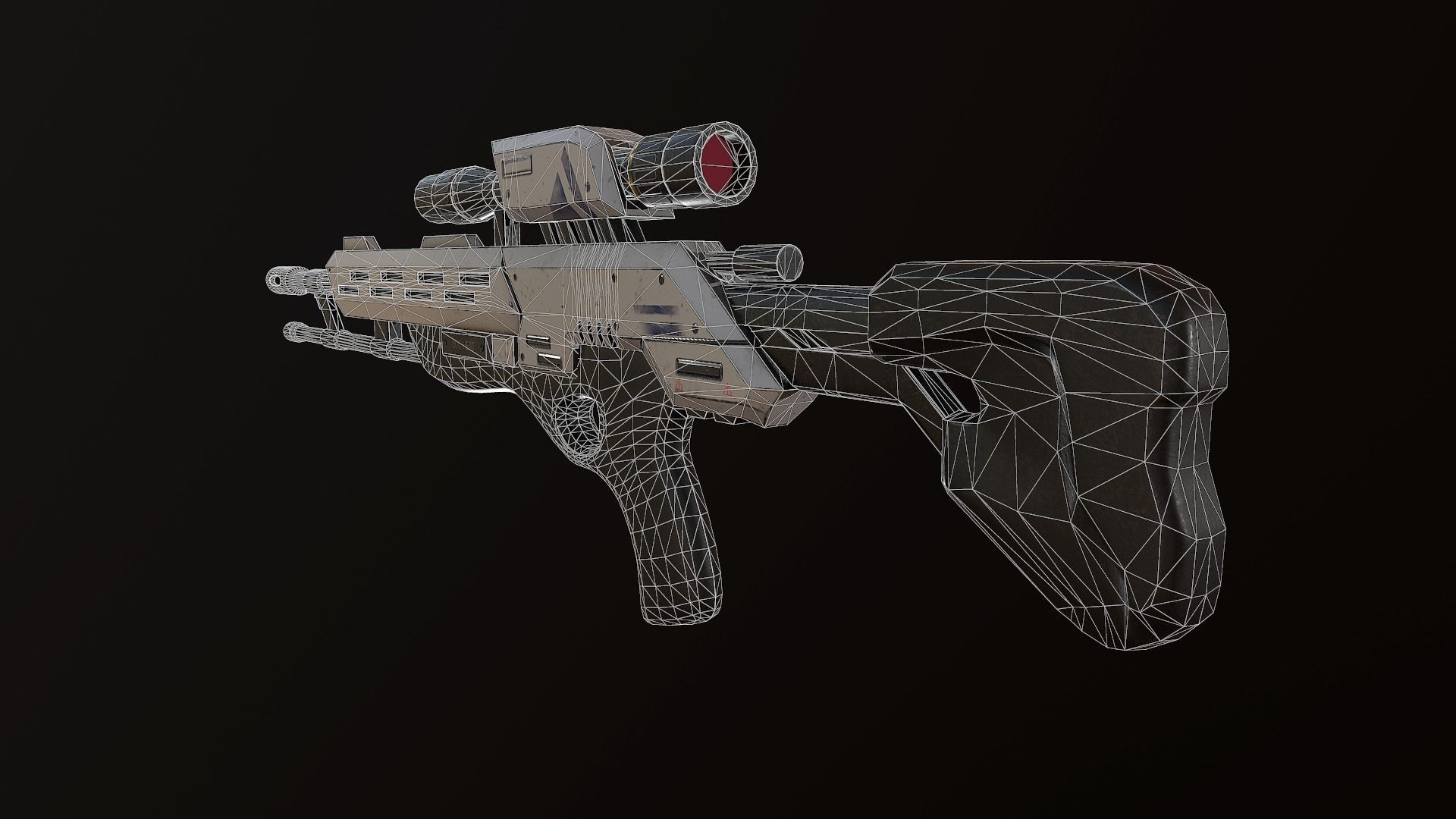 Viper sniper rifle Free low-poly 3D model_5