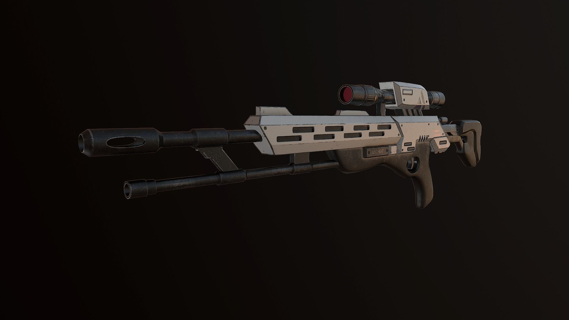 Viper sniper rifle Free low-poly 3D model_2