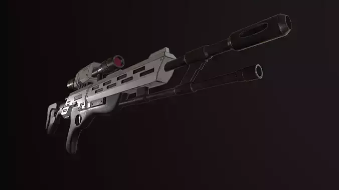 Viper sniper rifle Free low-poly 3D model