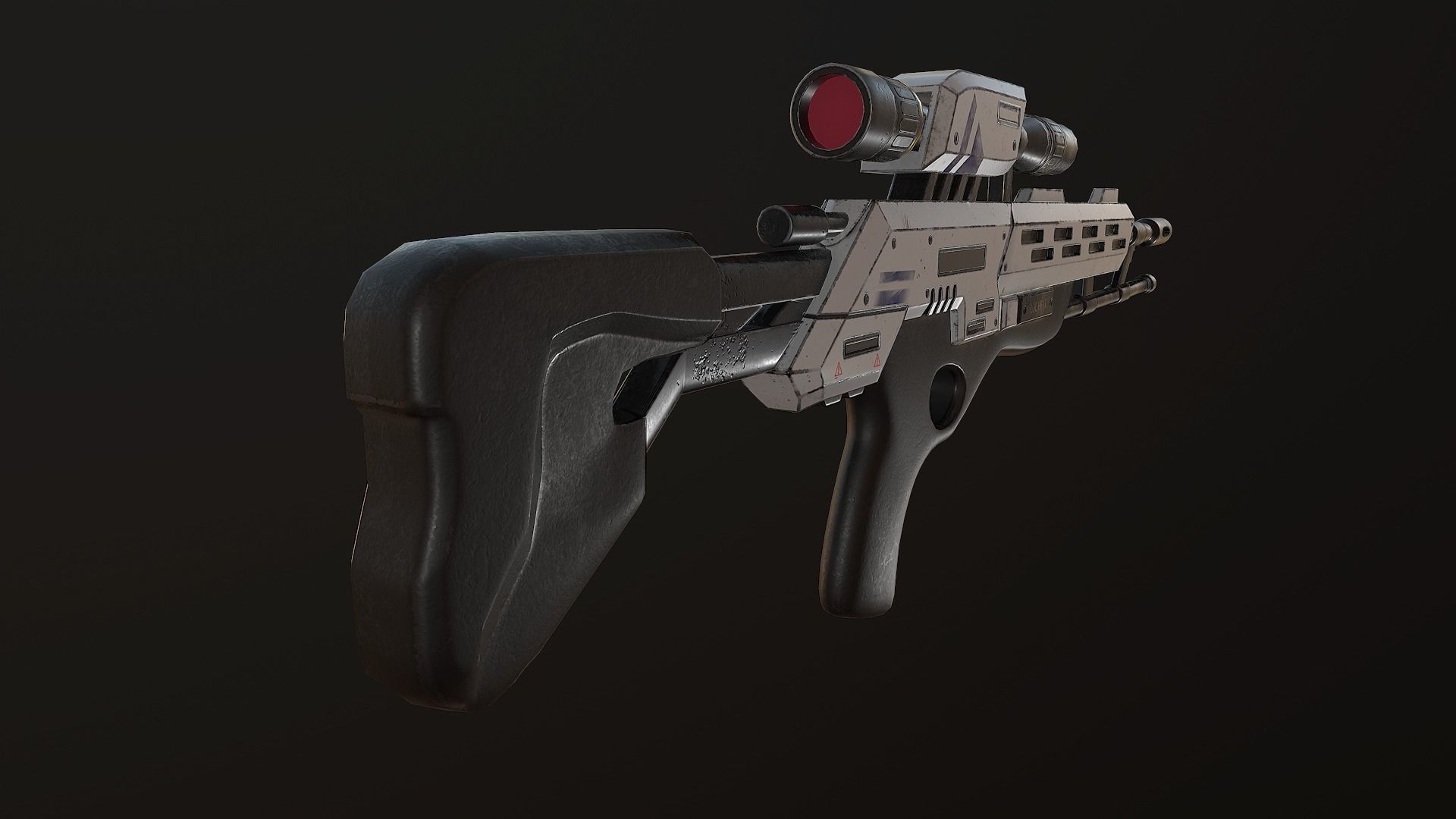 Viper sniper rifle Free low-poly 3D model_6