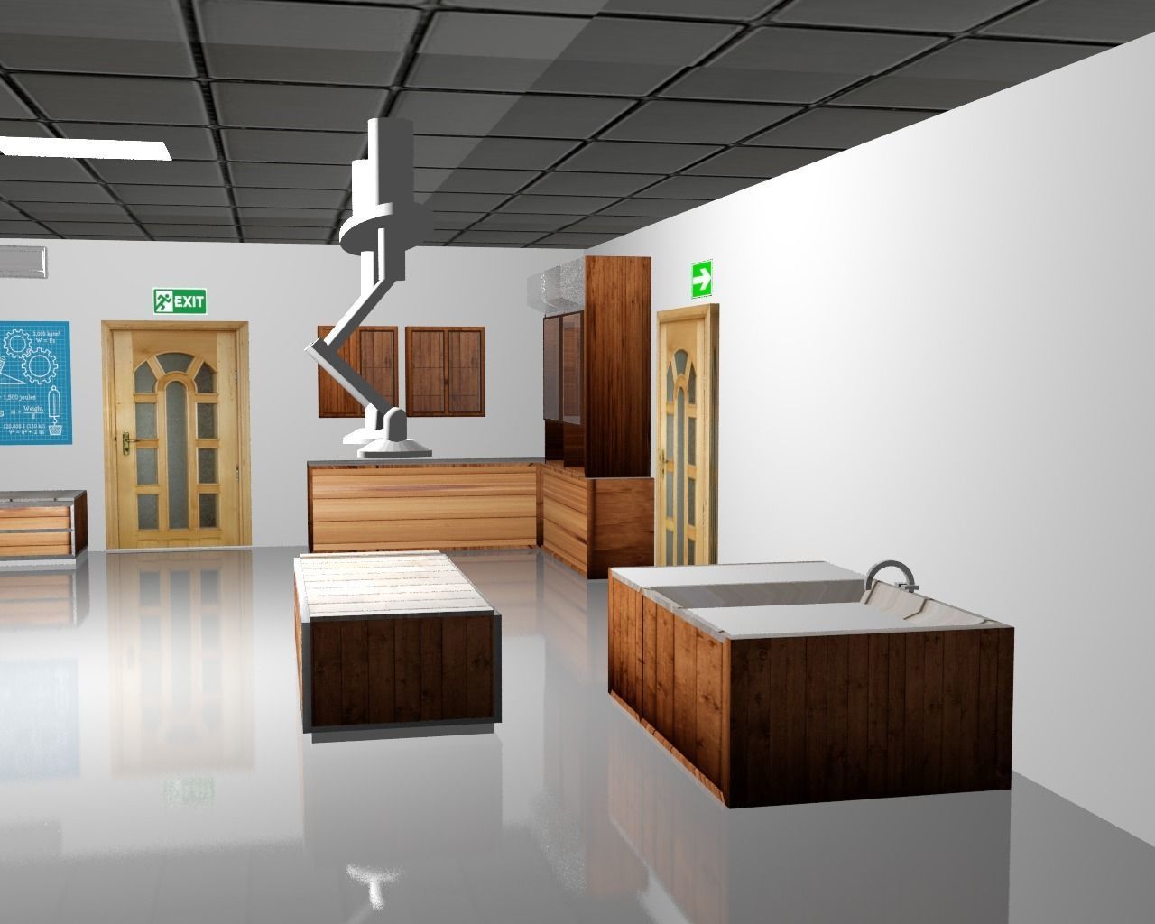 3d lab design 3D model_1