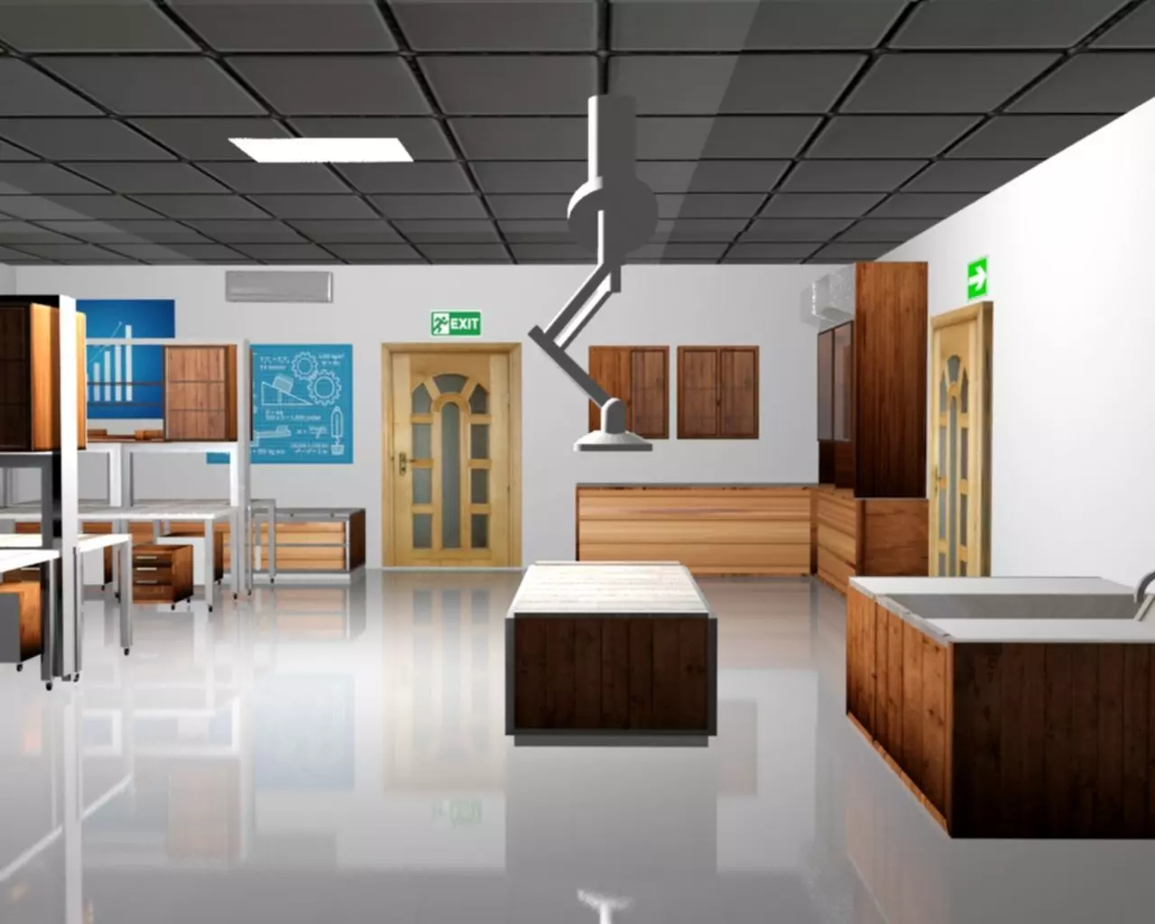 3d lab design 3D model_0