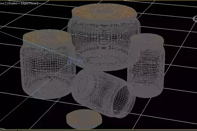 glass jar with wooden lid