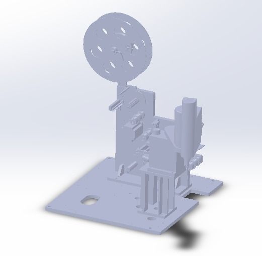 Labelling machine 3D model_2
