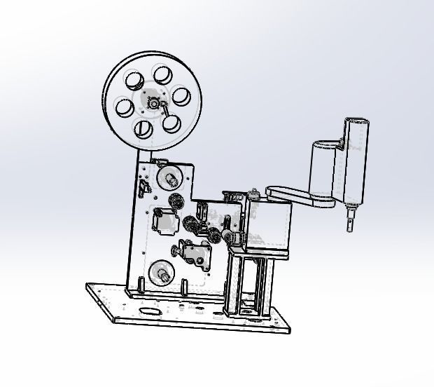 Labelling machine 3D model_3