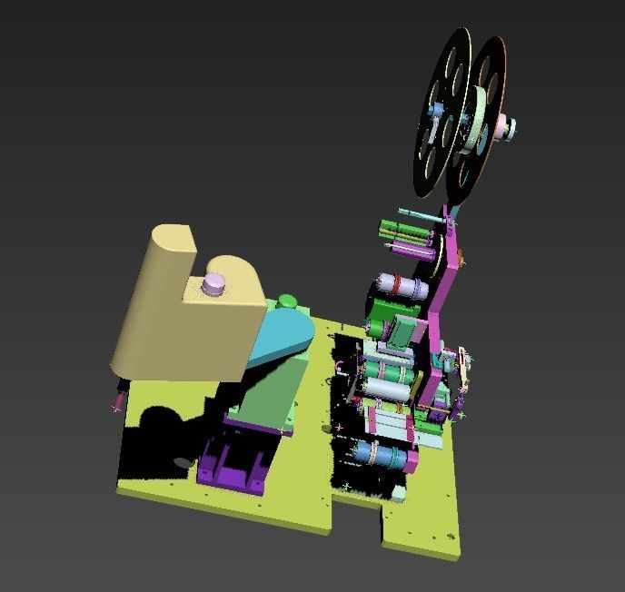 Labelling machine 3D model_1
