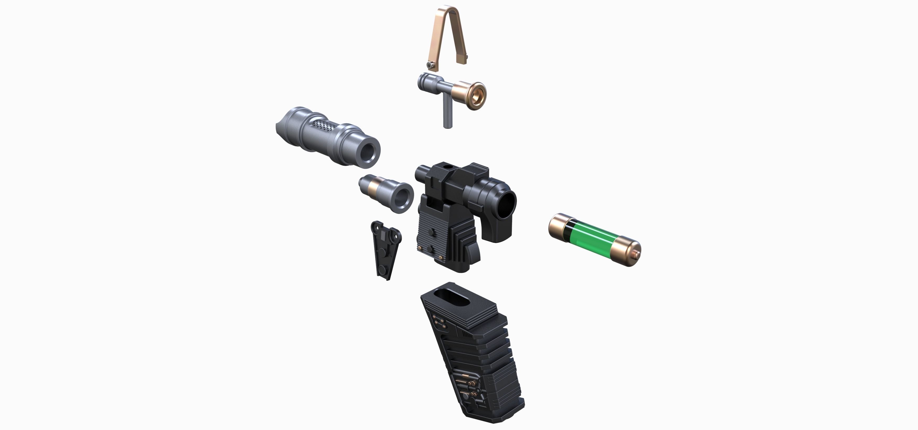 Hirogen Hypospray from Star Trek Voyager 3D print model_21