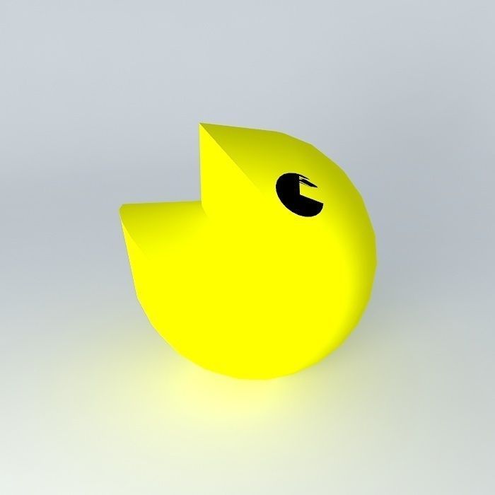 pacman bird 3D model_2