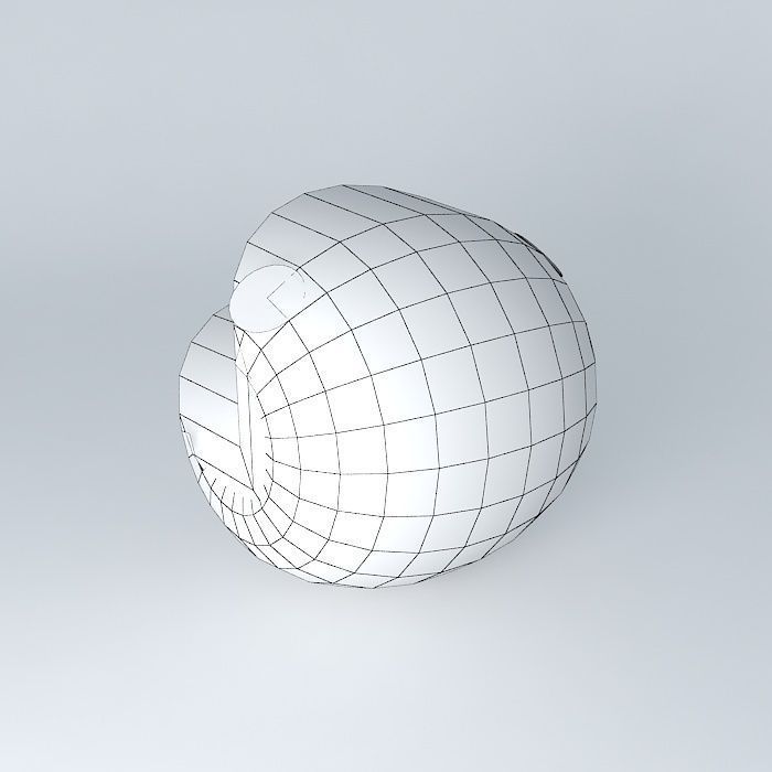 pacman bird 3D model_4