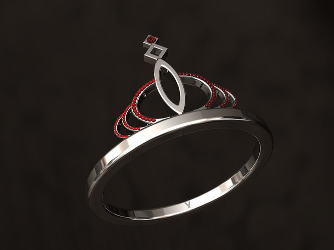 Royal Ring 3D print model