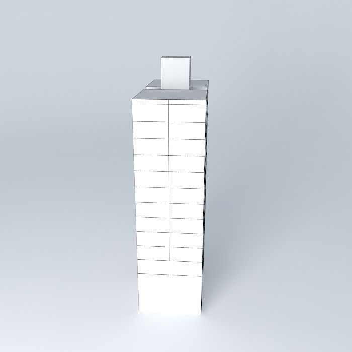 Building Plaza (Plaza Building) Free 3D model_4