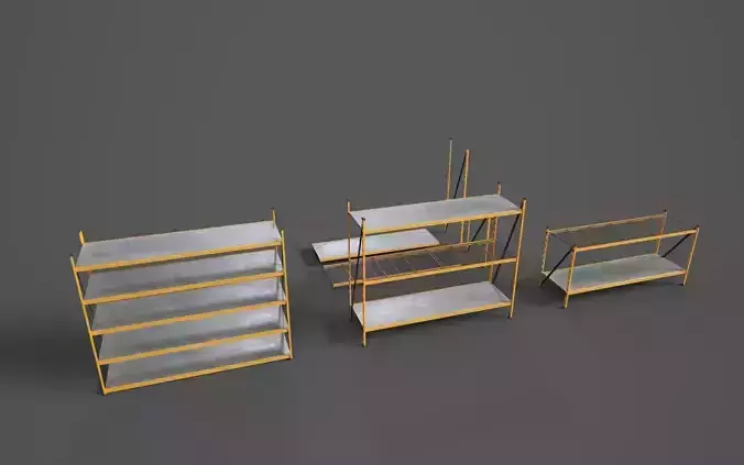 WAREHOUSE MODULAR RACK Low-poly 3D model WAREHOUSE MODULAR RACK Low-poly 3D model