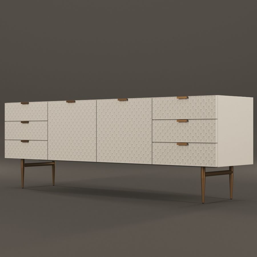 Audrey Media Console 3D model_1
