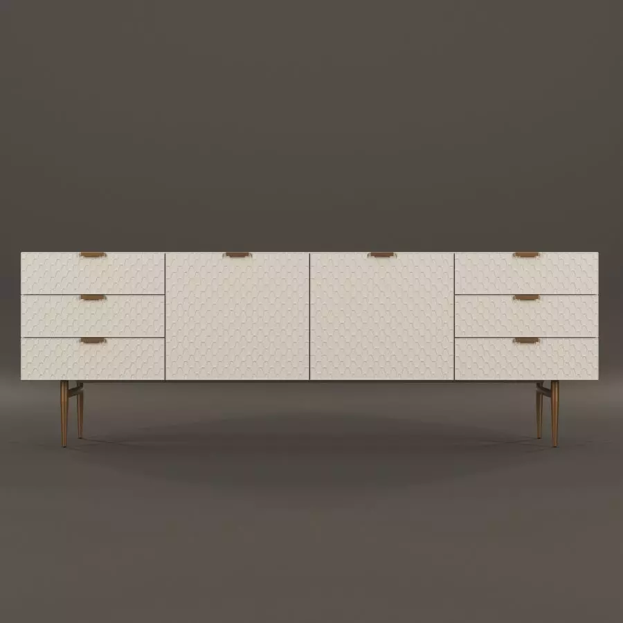 Audrey Media Console 3D model_0